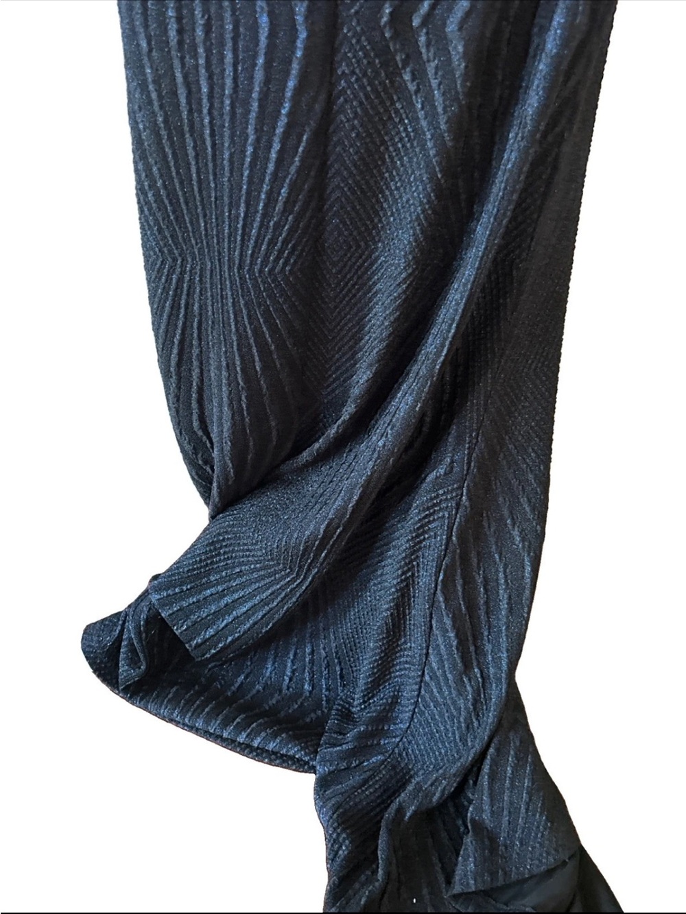 Kayla By Tally Taylor Dress M Long Stretchy Knit Geometric Mod glam EUC - Picture 8 of 11